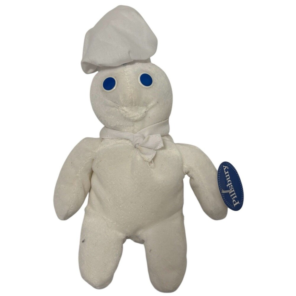 Vintage Pillsbury Doughboy Beanie Baby Plush 1997 Dakin 9” Plush Toy w/ Tag
